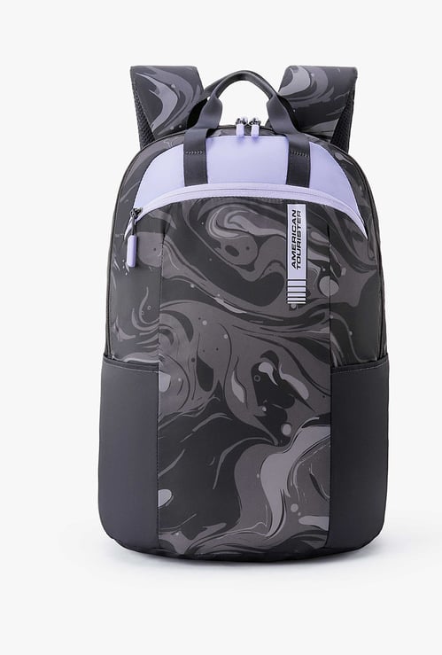 AMERICAN TOURISTER Fleek Unisex Printed Laptop Backpack with Cover