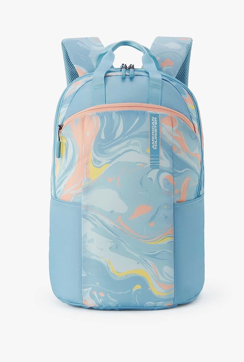 AMERICAN TOURISTER Fleek Unisex Printed Laptop Backpack with Cover