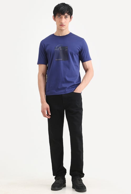RARE RABBIT Solid Regular Tapered Jeans