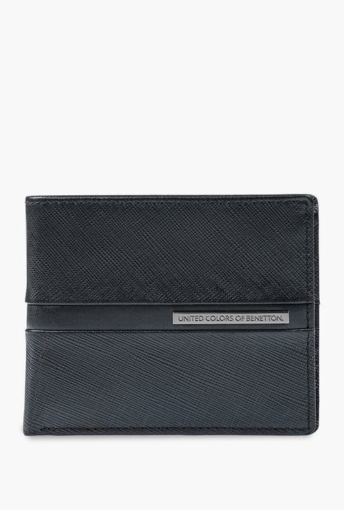 UNITED COLORS OF BENETTON Textured Bi-Fold Wallet