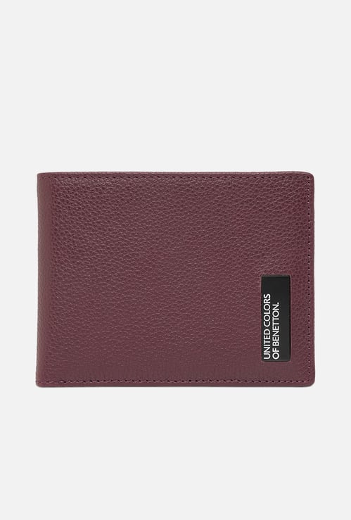 UNITED COLORS OF BENETTON Textured Bi-Fold Wallet