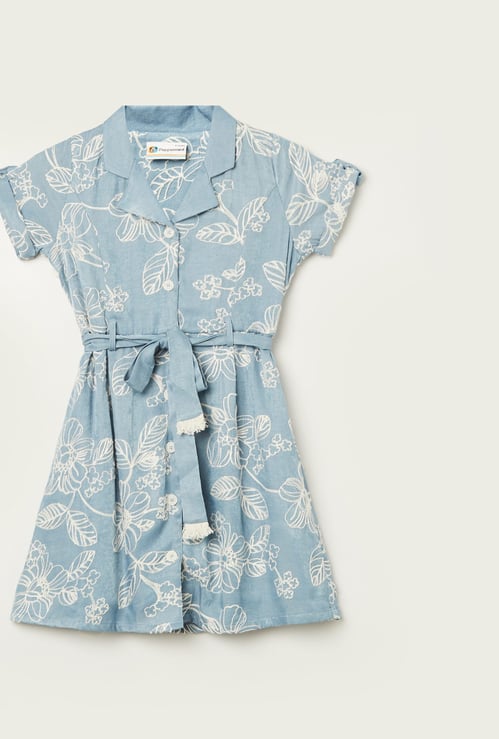 PEPPERMINT Girls Embroidered Shirt Dress