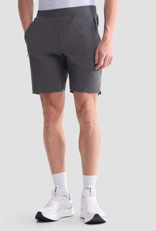 US POLO ASSN Solid Slim Fit Shorts