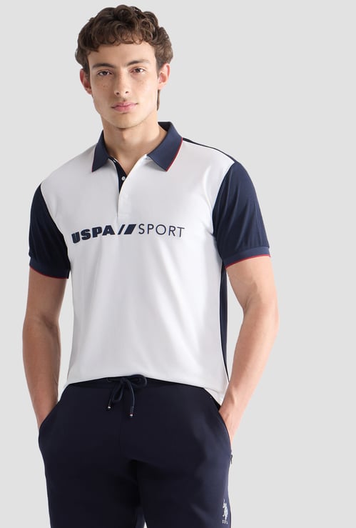 US POLO ASSN Brand Print Polo T-shirt