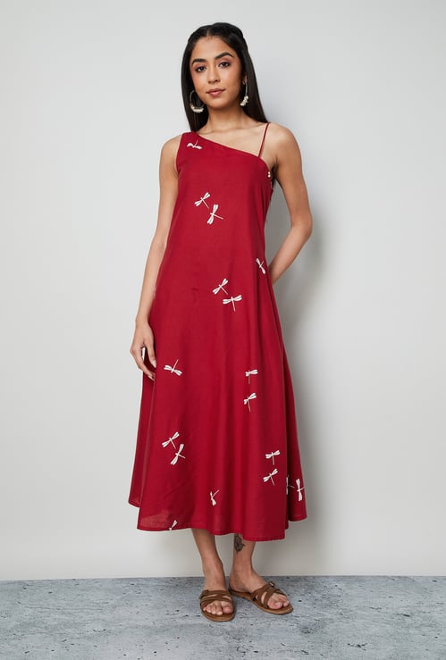 COLOUR ME Printed A-line Dress