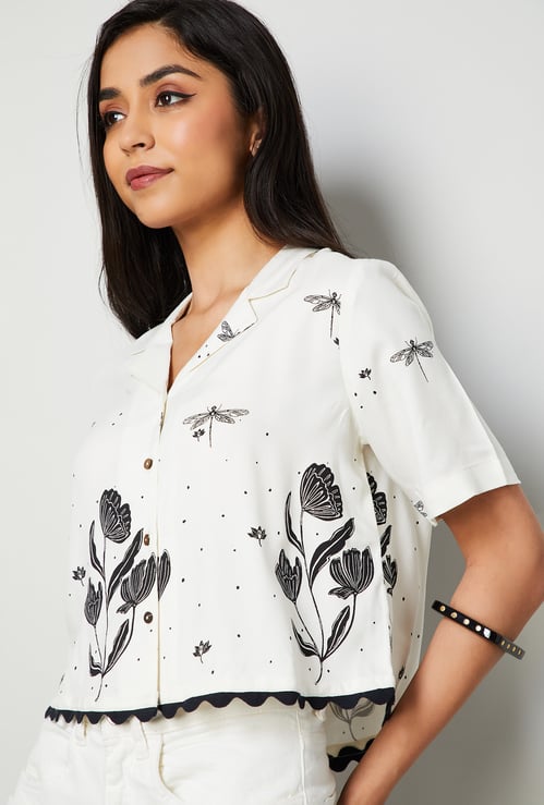 COLOUR ME Floral Print Shirt