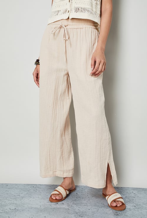 COLOUR ME Textured Palazzos