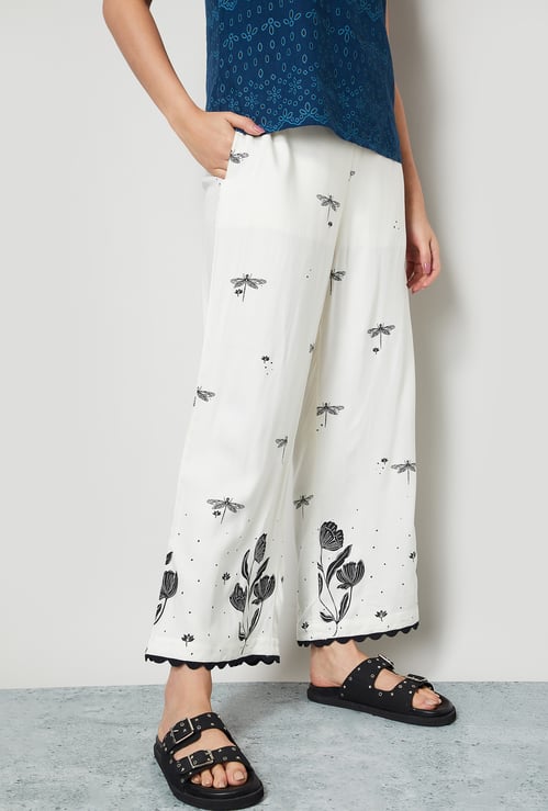 COLOUR ME Printed Palazzos