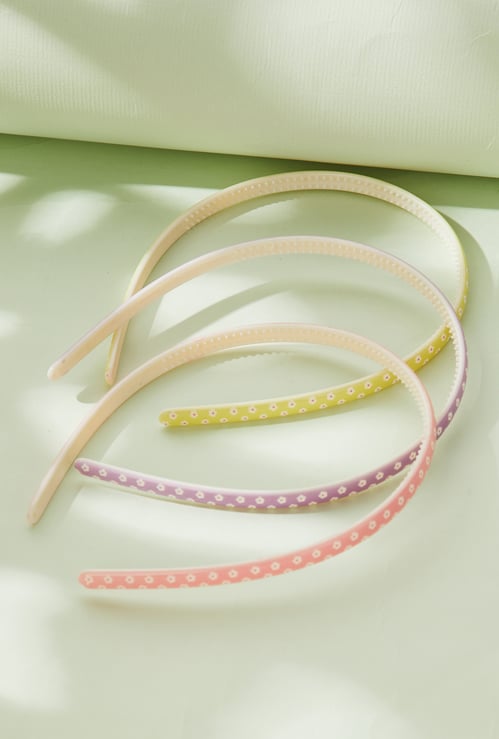 FAME FOREVER Girls Printed Hair Band - Pack of 3