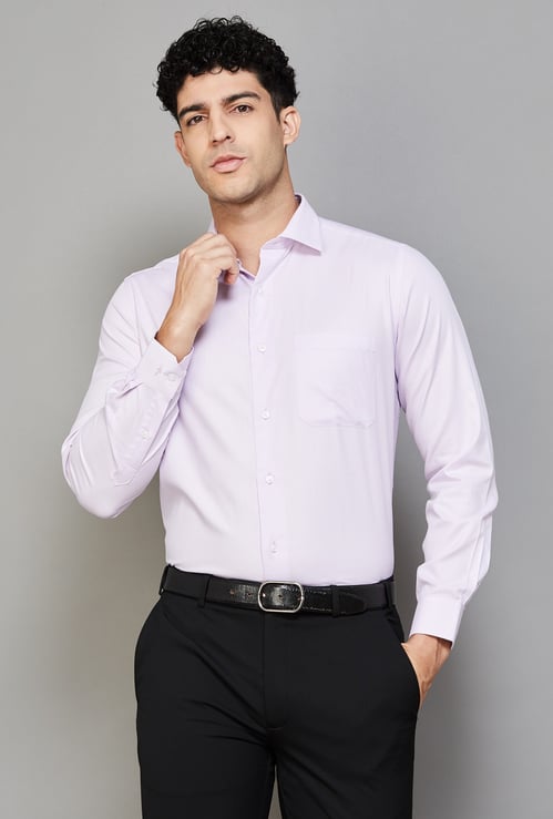 PARK AVENUE Textured Regular Fit Formal Shirt