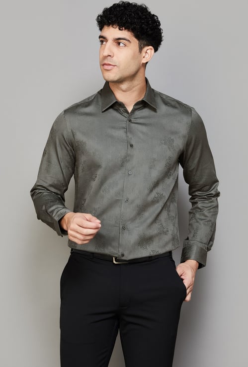 ARROW Textured Slim Fit Formal Shirt