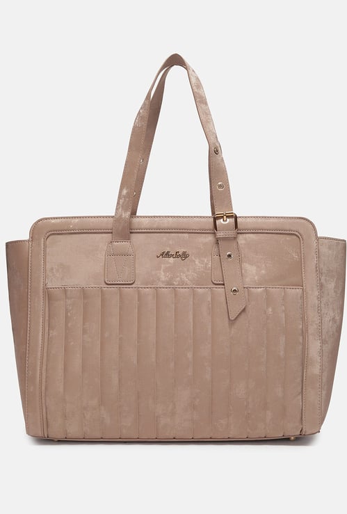 ALLEN SOLLY Quilted Laptop Bag