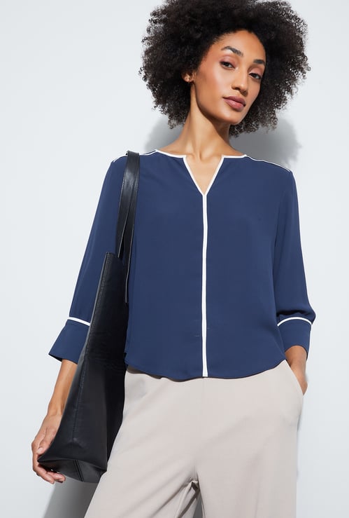 CODE CLASSIC Contrast Piping Top
