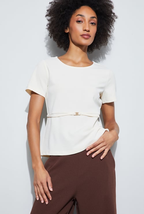 CODE CLASSIC Buckle Detail Top