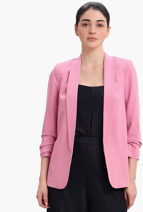VERO MODA Solid Single-Breasted Formal Blazer
