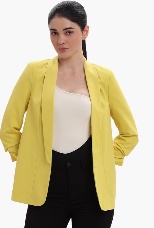 VERO MODA Solid Single-Breasted Formal Blazer