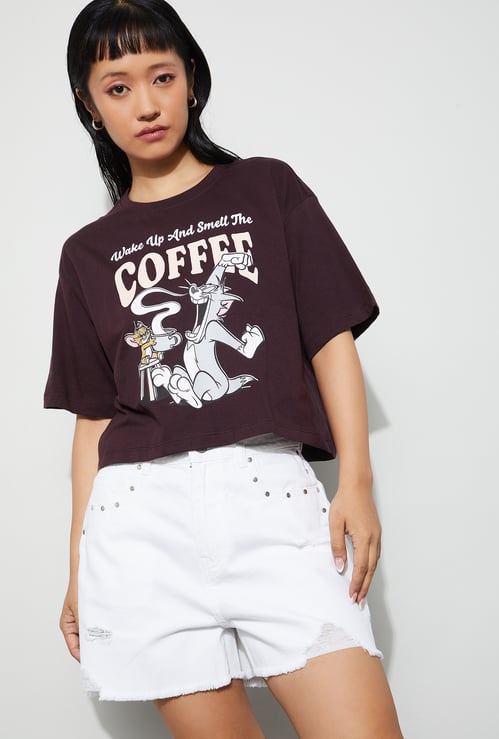 GINGER TOM AND JERRY CHARACTER T-shirt