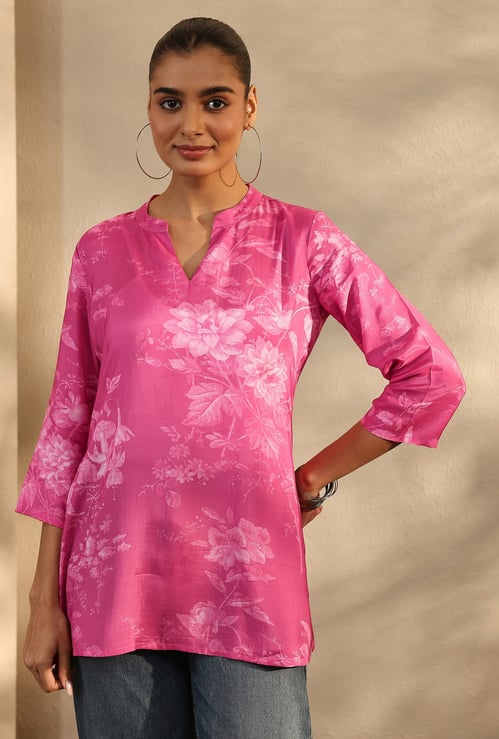 LIBAS Floral Print Straight Kurti