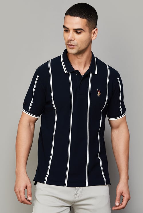 US POLO ASSN Striped Polo T-shirt