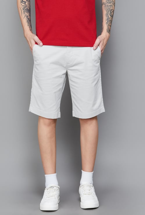 COLORPLUS Solid Regular Fit Shorts