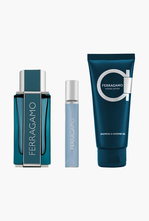 SALVATORE FERRAGAMO Intense Leather Eau De Parfum Set - 215ml