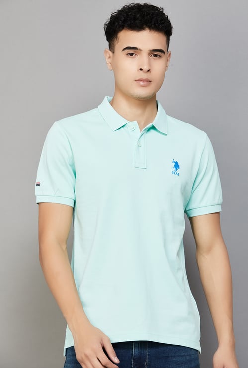 US POLO ASSN Solid Polo T-shirt