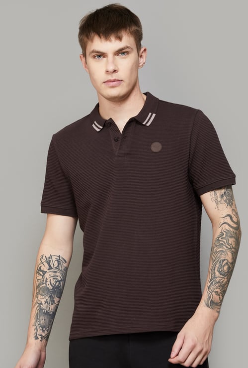PUMA Textured Polo T-shirt
