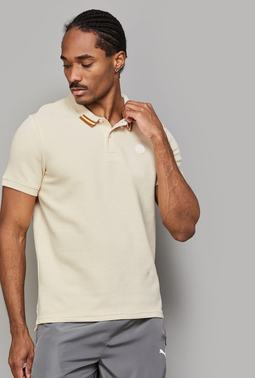 PUMA Textured Classic Fit Polo T-shirt