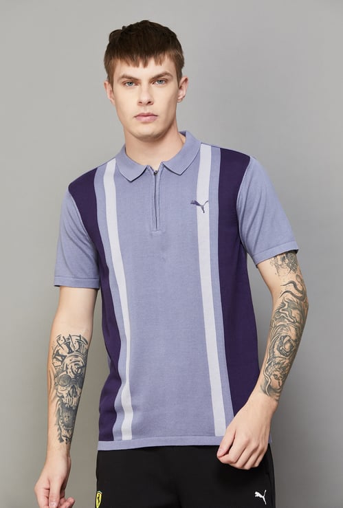 PUMA Striped Polo T-shirt