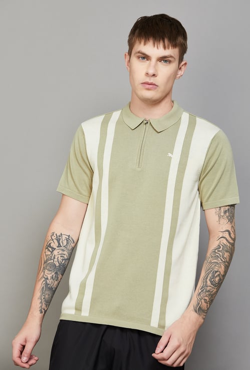 PUMA Striped Polo T-shirt