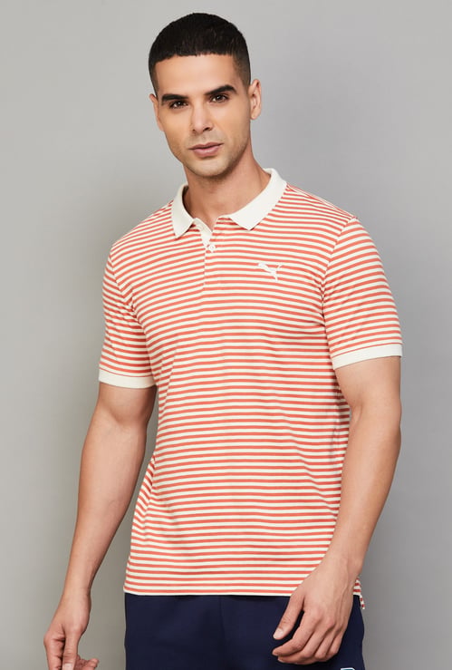 PUMA ESS Elevated Striped Polo T-shirt