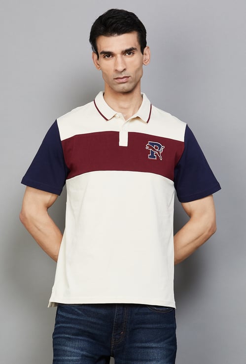 PUMA Colourblock Slim Fit Polo T-shirt
