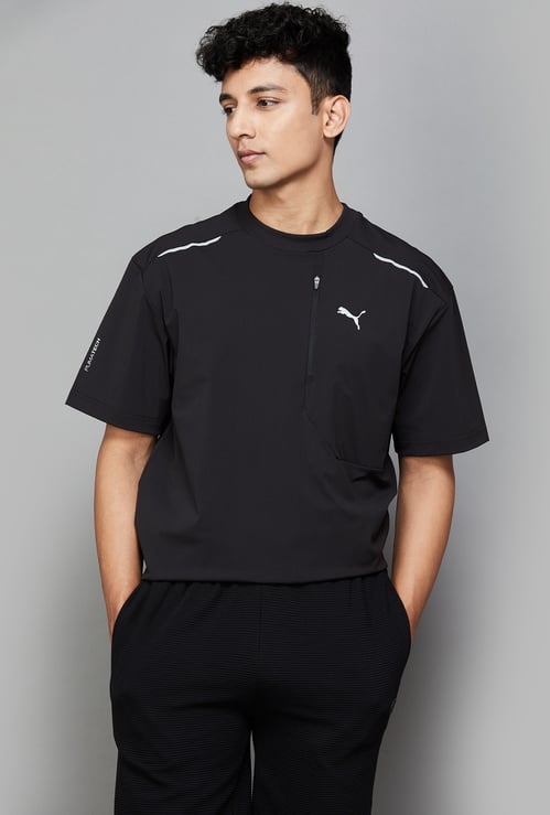 PUMA Solid Pocket Crew Neck T-shirt