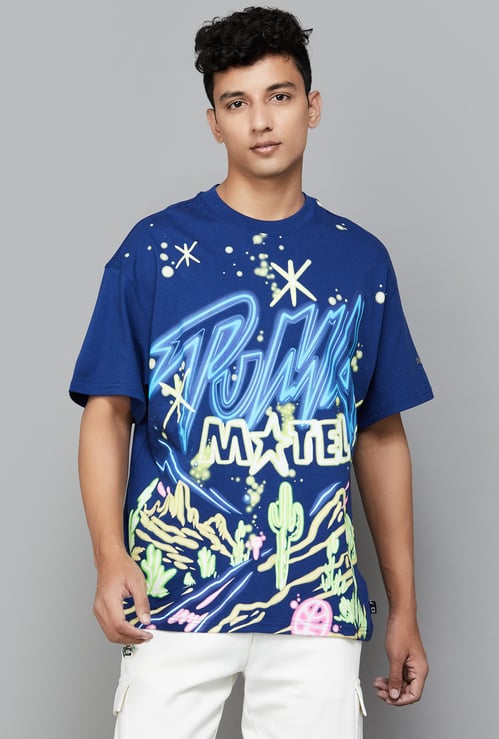 PUMA Most Wanted Graphic Print Crew Neck T-shirt