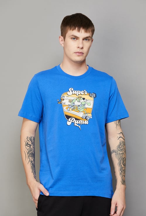 PUMA Graphic Print Crew Neck T-shirt