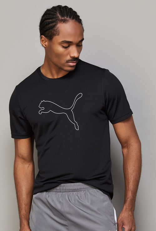 PUMA Essential Brand Print Crew Neck T-shirt