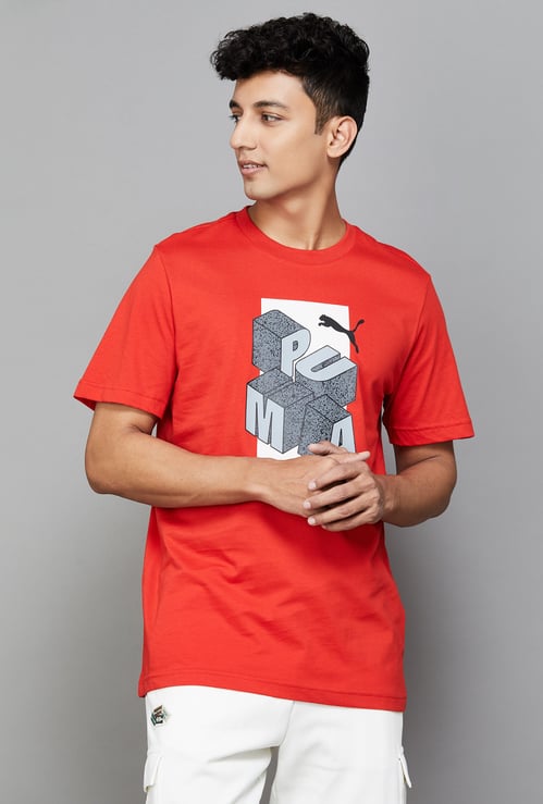 PUMA Graphic Printed Crew Neck T-shirt