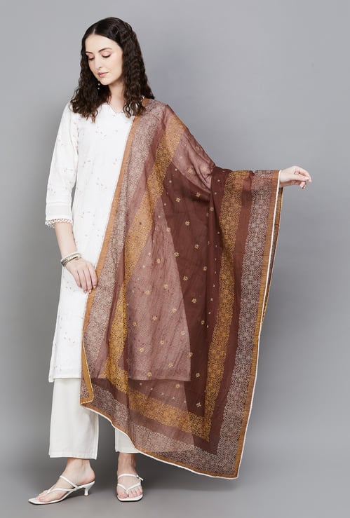 SPAN Embroidered Dupatta