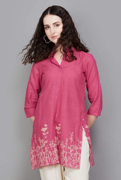 SPAN Embroidered Straight Kurta