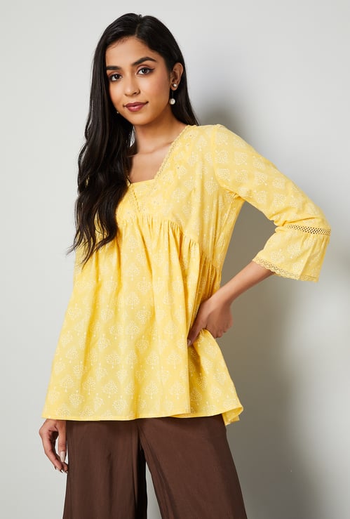 MELANGE Ethnic Motif Print Tunic