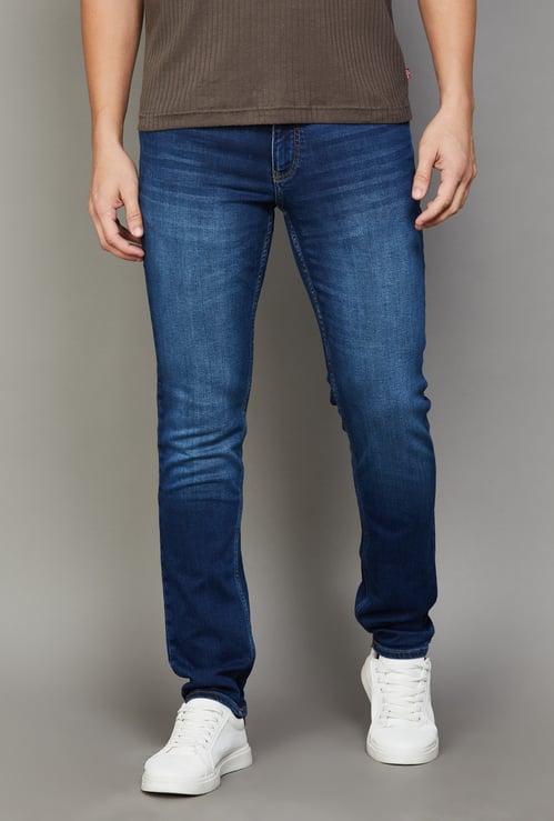 UNITED COLORS OF BENETTON Whiskered Skinny Fit Jeans