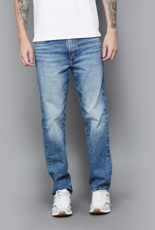 AMERICAN EAGLE Stonewashed Slim Straight Jeans