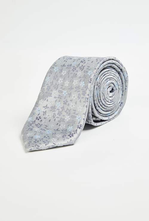 LOUIS PHILIPPE Floral Embroidered Tie