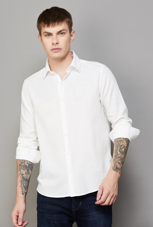 SPYKAR Solid Regular Fit Shirt