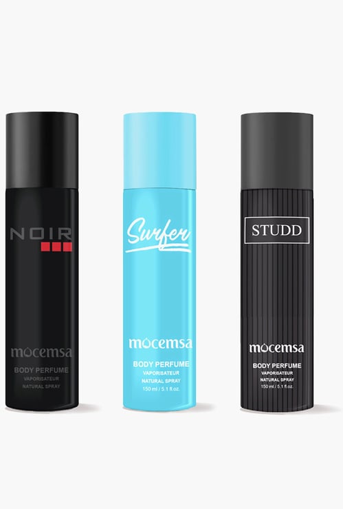 MOCEMSA Body Perfume Gift Pack - Noir Surfer Studd - 450ml