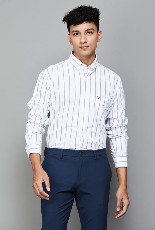 ALLEN SOLLY Striped Sport Fit Shirt