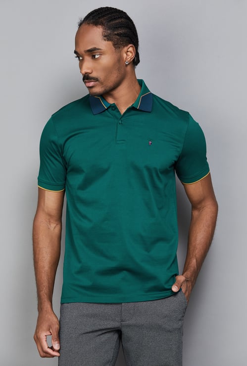 LP SPORT Solid Polo T-shirt