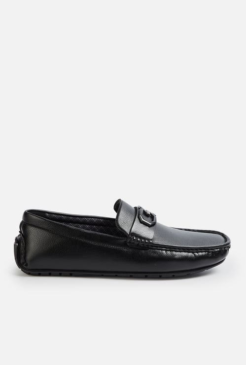 BATA Solid Slip-On Shoes