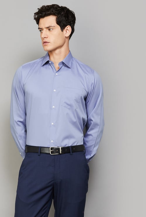 VAN HEUSEN Solid Regular Fit Formal Shirt