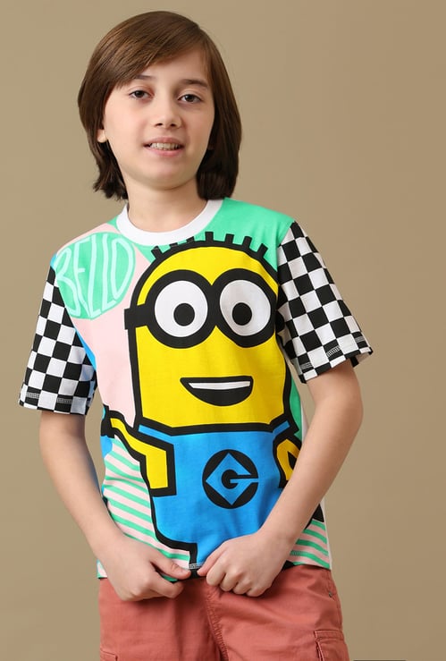 KIDSVILLE Boys Minions Print T-shirt